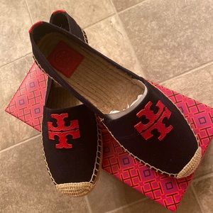 Weston Flat Espadrille-Canvas/Calf Leather